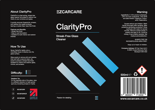 Clarity Pro: Our VOC-Free Glass Cleaner (Coming Soon)