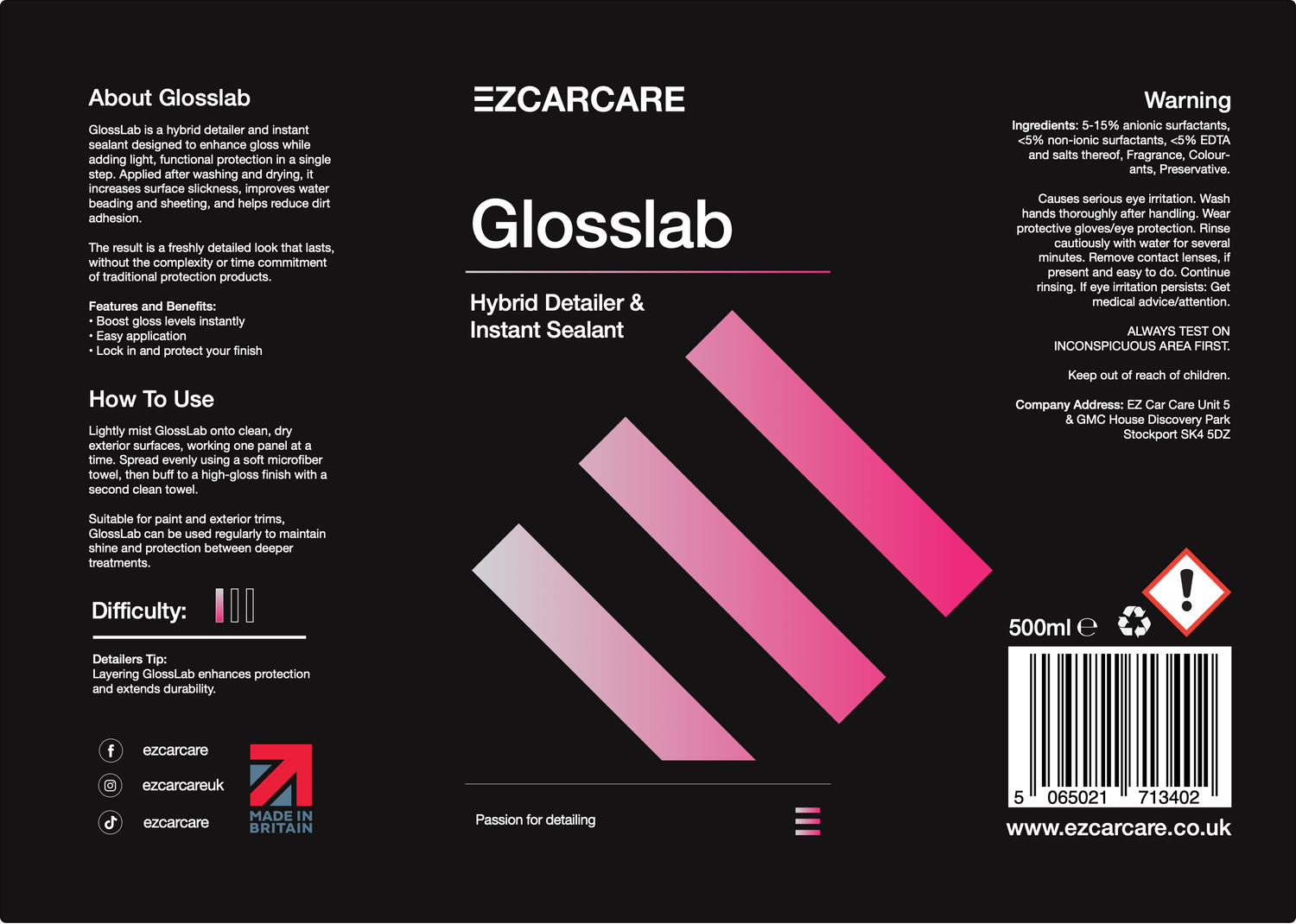 GlossLab: Hybrid Detailer and Instant Sealant (Coming Soon)