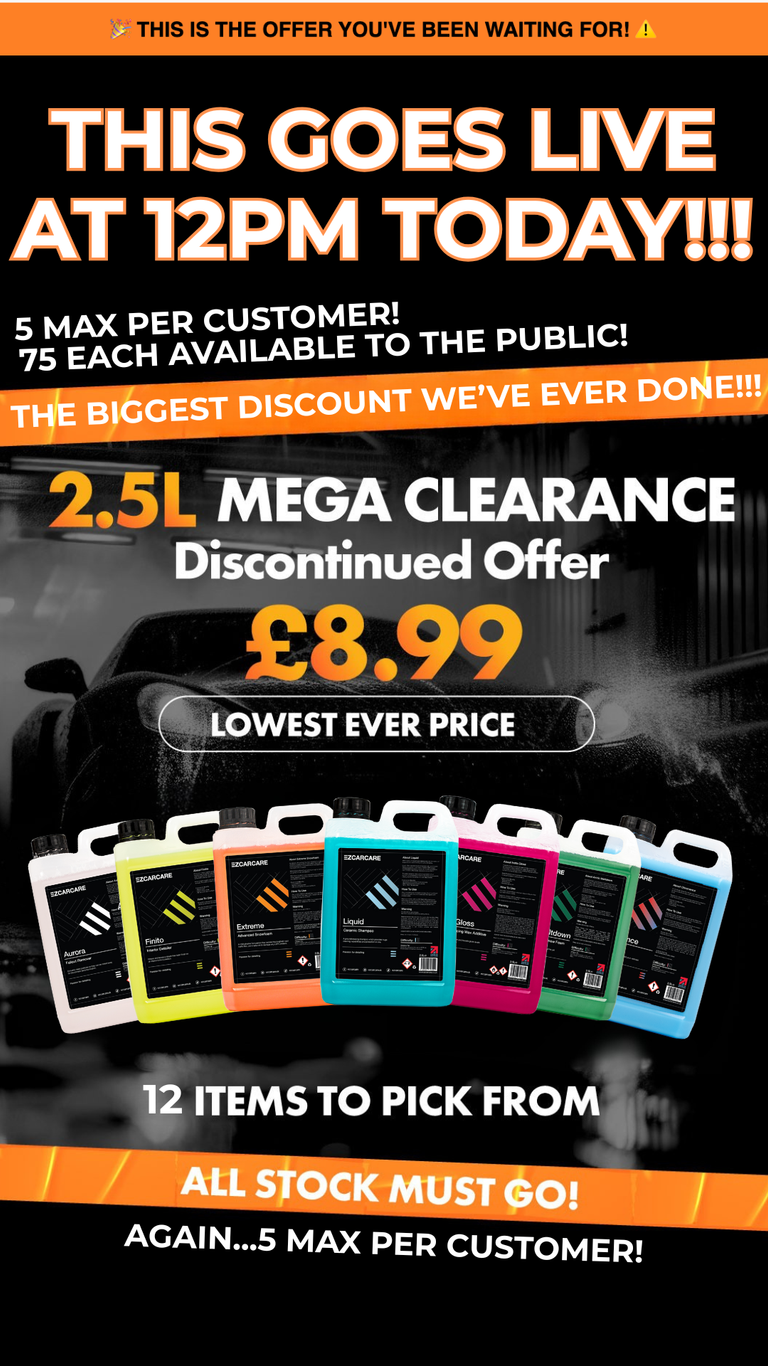 ANY 2.5 LITRES FROM £8.99