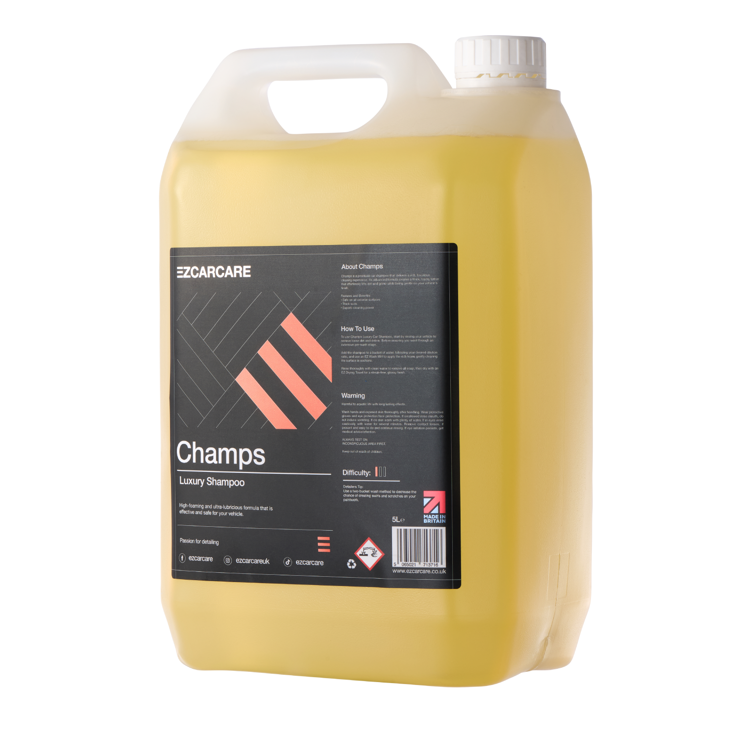 Champs - Luxury Shampoo  | 5 Litres
