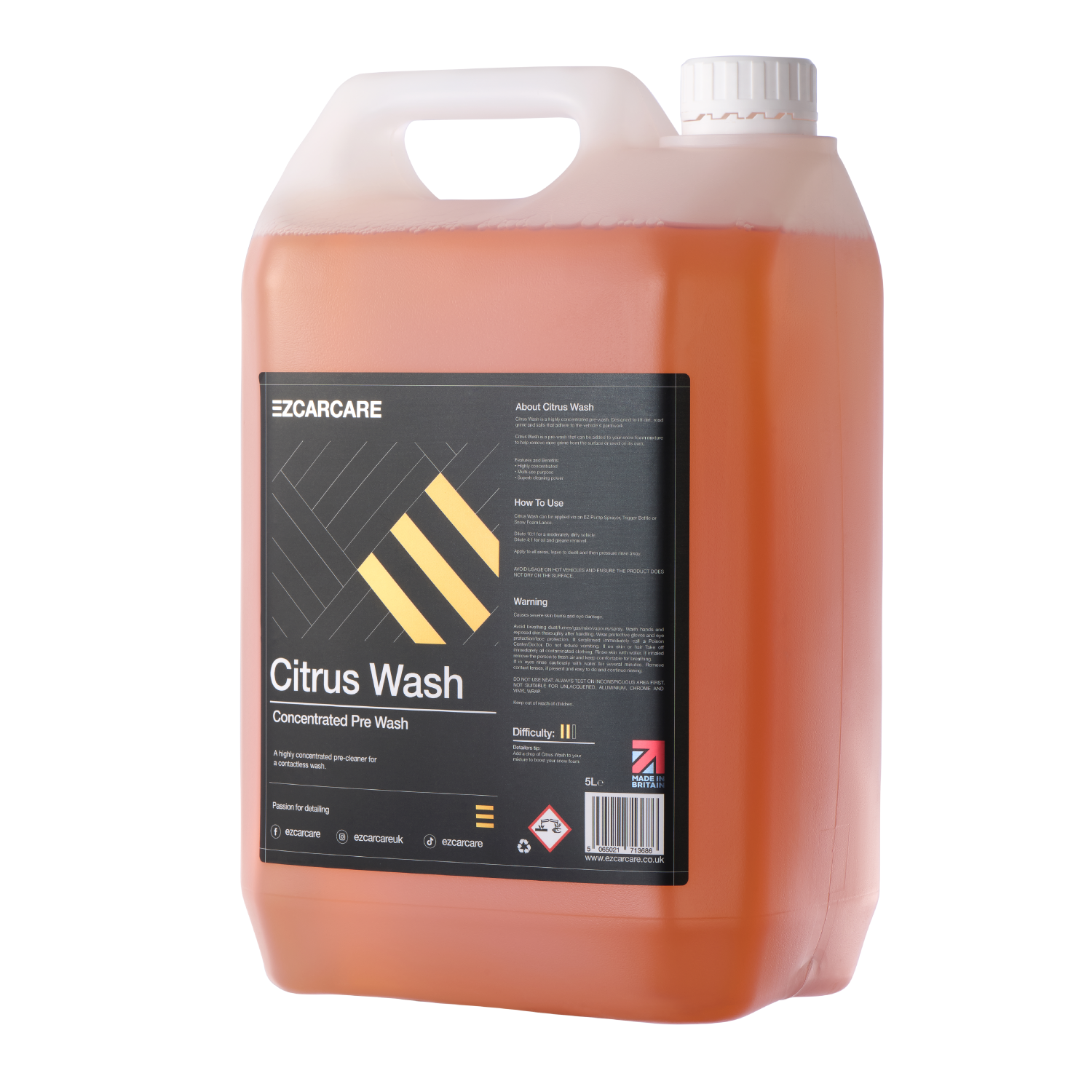Produit de pré-lavage voiture Citrus Pre Wash 1L - Valet Pro