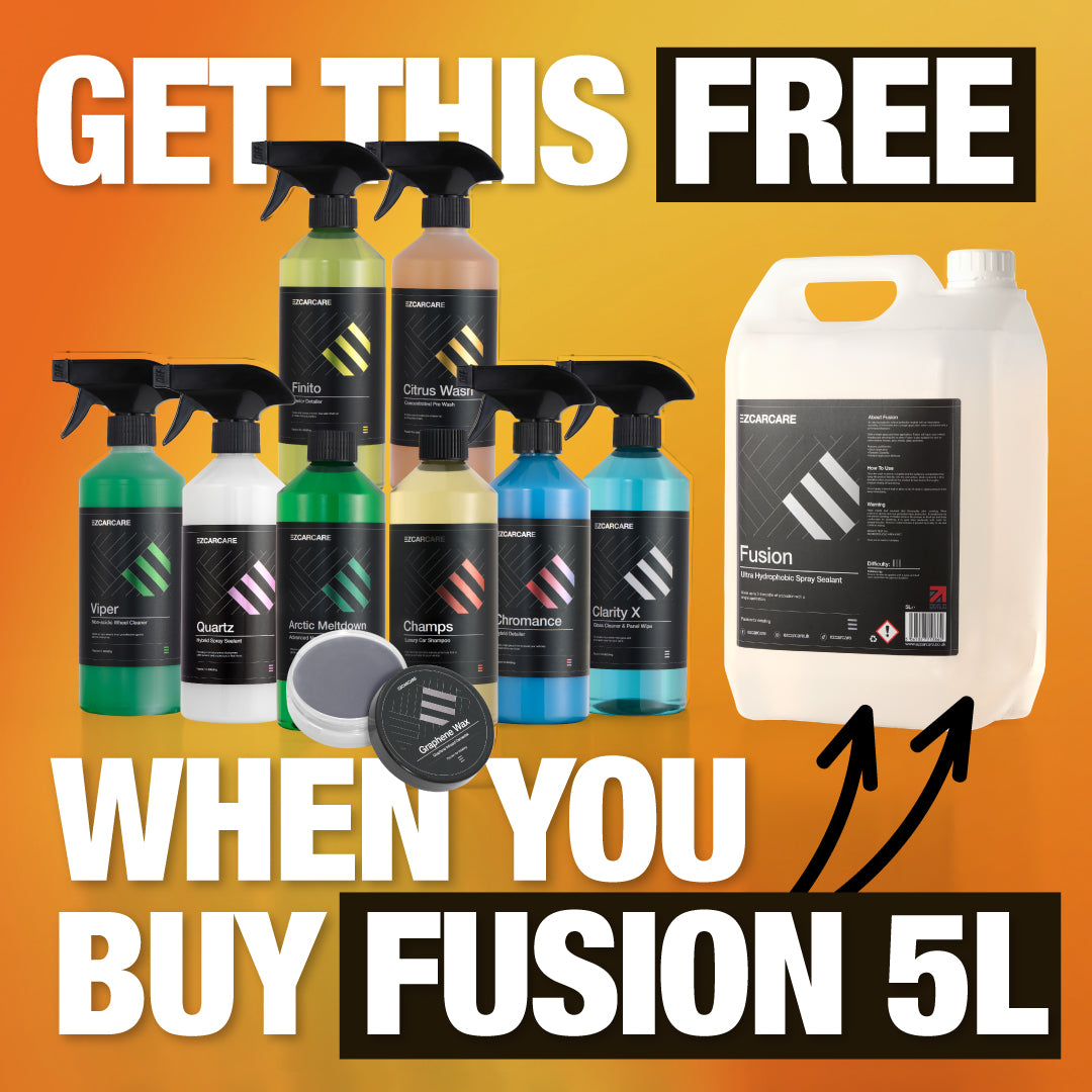 Fusion 5 Litres - Ultra Hydrophobic Spray Sealant PLUS FREE BIG DADDY KIT Worth £138.99
