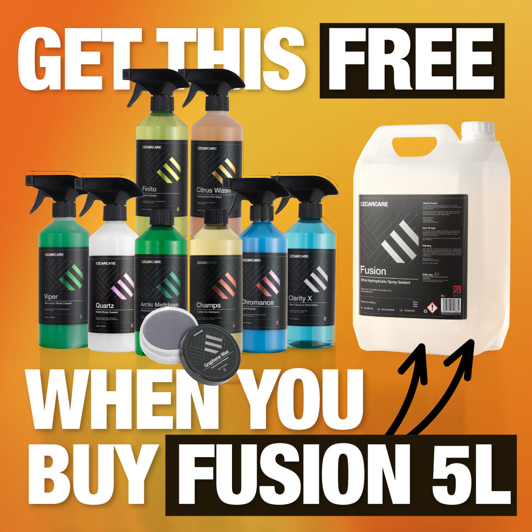 Fusion 5 Litres - Ultra Hydrophobic Spray Sealant PLUS FREE BIG DADDY KIT Worth £138.99