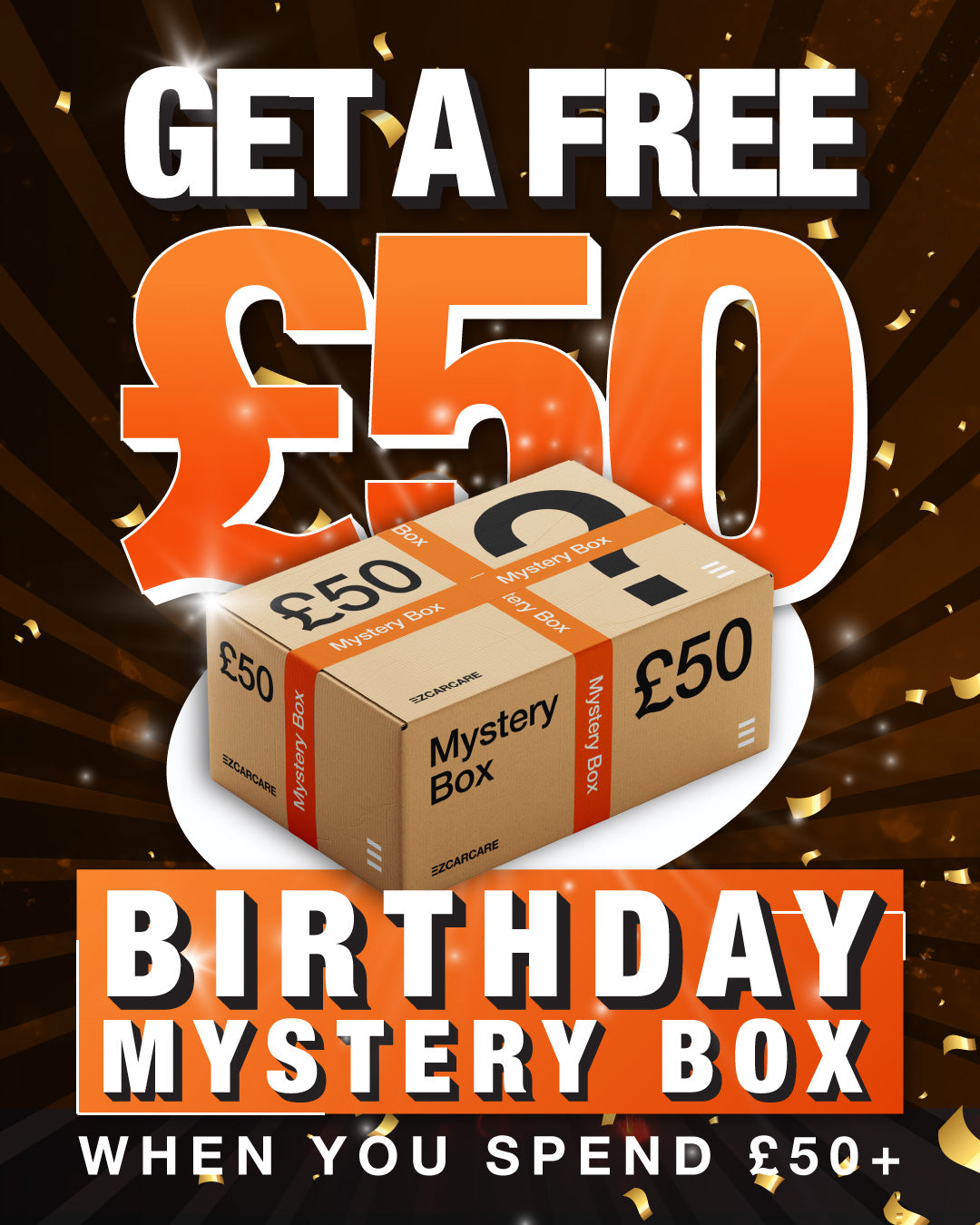 Free Mystery £50 Mystery Box Over £50+ Spend!