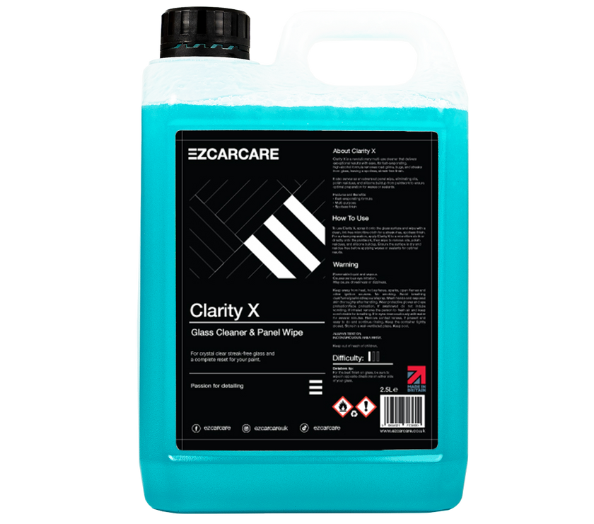 Clarity X - Window Cleaner & Panel Wipe 2.5L