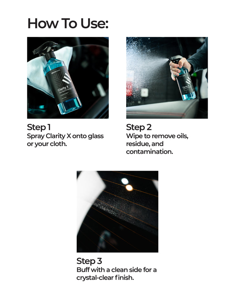 Clarity X Glass Cleaner & Panel Wipe | EZ Car Care – EZ Car Care UK