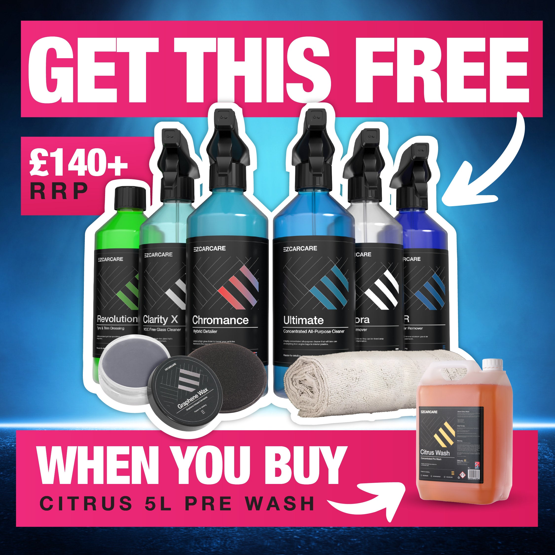 Citrus Pre Wash 5 Litres - Plus FREE Final Touch Kit!
