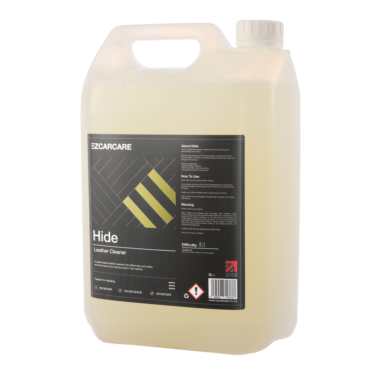 Hide - Leather Cleaner  | 5 Litres